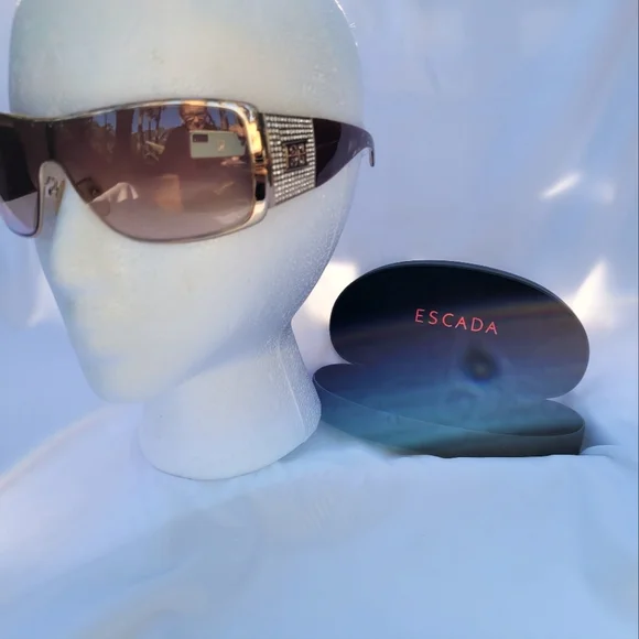 Escada Sunglasses with Rhinestone embellishment. Case included. - Picture 1 of 5